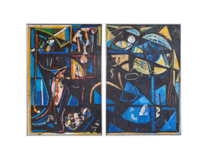 Billedserie af Thomas Højrup - 2 malerier